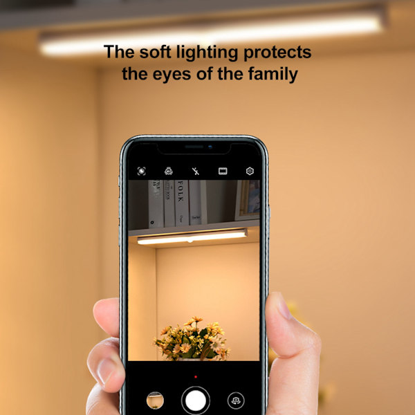 Intelligent LED Human Body Sensor Light Bar Rechargeable Wireless Night Light for Cabinet Closet
