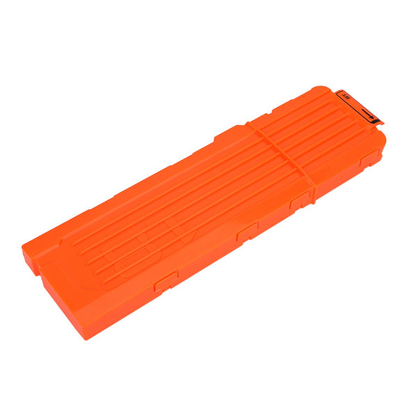 18 Dart EVA Soft Bullet Clip Dart Plastpistol Lekepatronholder (ugjennomsiktig oransje)