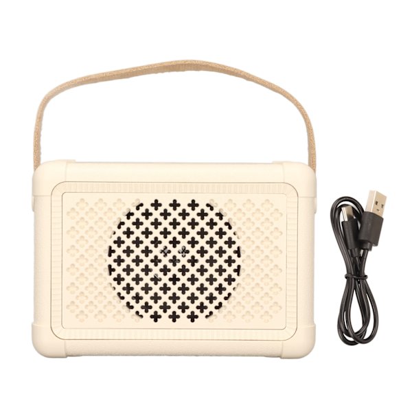 Retro Bluetooth -högtalare Bärbar trådlös Mini Stereo Dekorativ ljudhögtalare för Beach Party