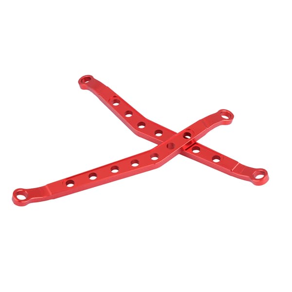 Aluminiumslegering Forreste / Bagerste Øvre Chassisforbindelse til AXIAL Wraith AX90056 RC Bil (Rød)
