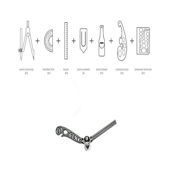 17mm Allt-i-ett Multifunktionellt Ritverktyg