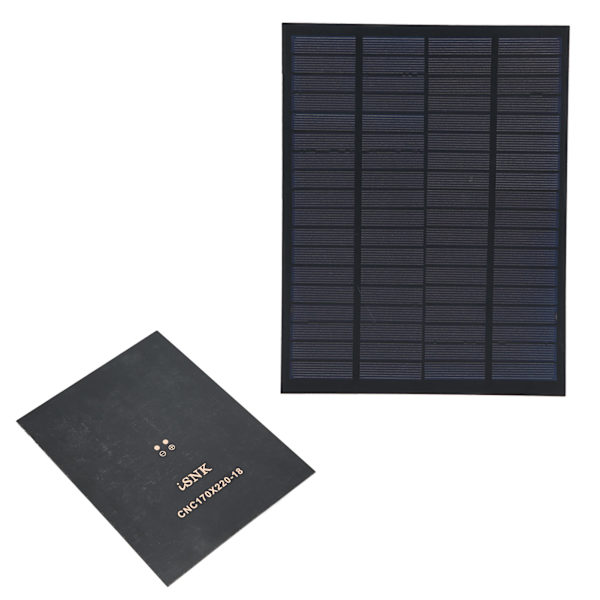 Mini solpanel polykisel epoxibatterimodulladdare industriell strömkort 18V 5W