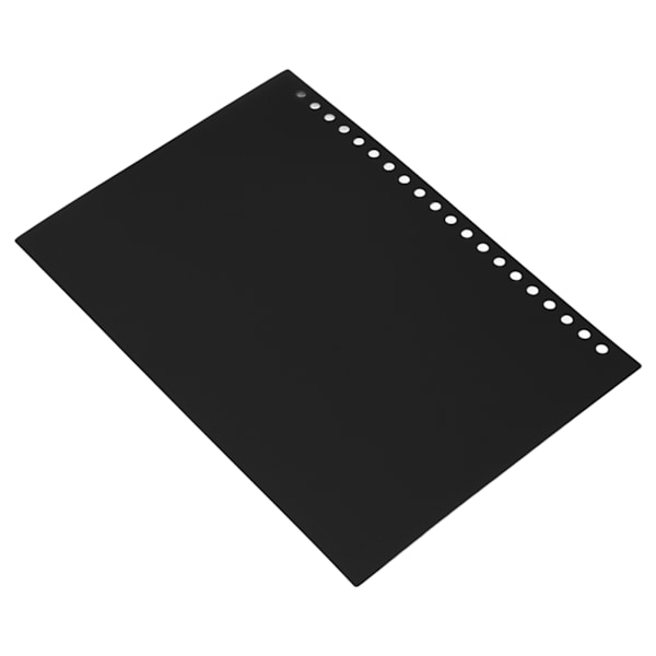 50 st arkpapper bindande omslag matt A5 20 hål PP plast för presentation svart