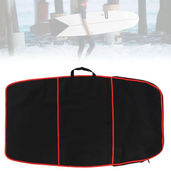 Slitstark Surfbräda Bodyboard Skydd Polyester Bärväska Surfing Tillbehör (röd rand)