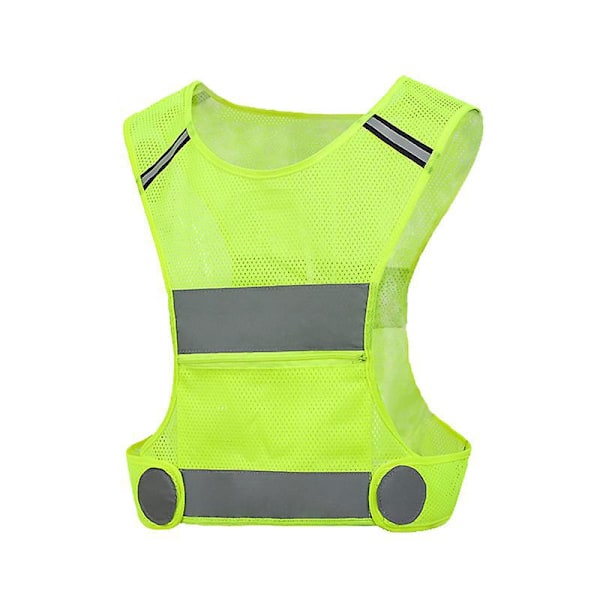 Reflekterende løpevest for natt, justerbar midje for jogging og sykling