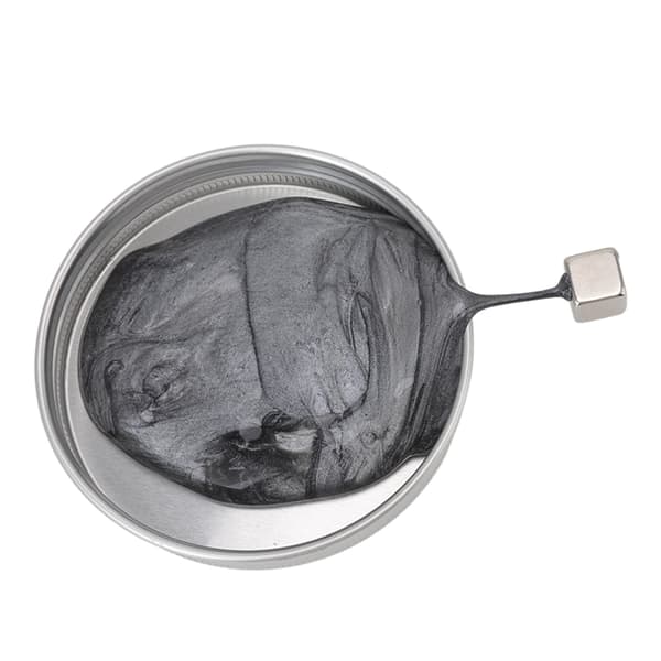 Magnetiskt kitt Högsträckt Säker harts Magnetisk studsande lera Stressavlastningsleksaker med magnet Silver