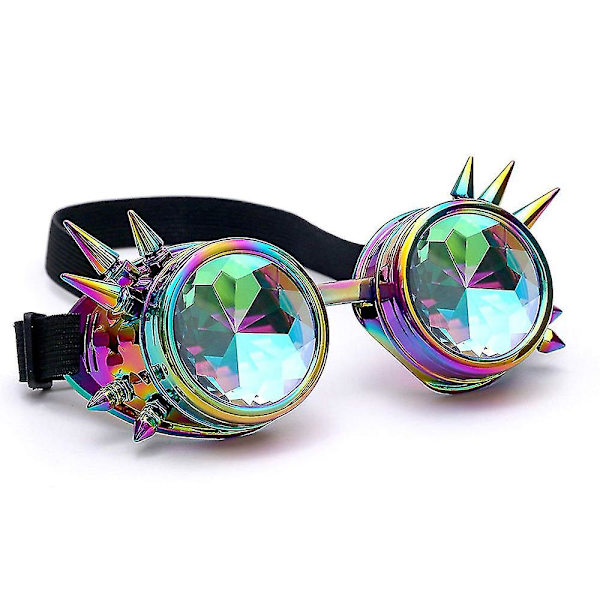 Steampunk krystall Kaleidoscope Goggles
