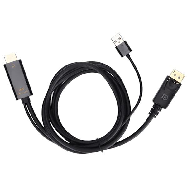 HD Multimedia Interface til Displayport Konverterkabel 4K Han til Hun Forlængeradapterkabel til PS4 PC