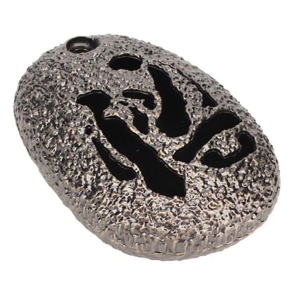 Rökelsehållare i metall imitation rock stil oval form Robust lätt att rengöra rökelse askfat för hemmeditationsinredning