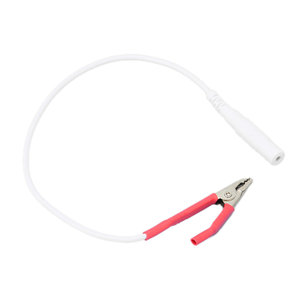 Alligator Clip Clamp Testledning Kabel Elektrodtillbehör för elektronisk akupunkturRöd