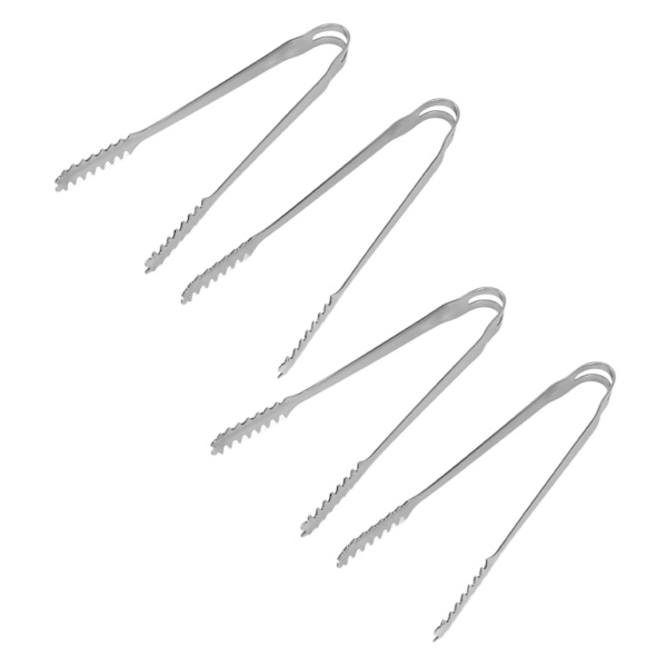 10 stk. istang i rustfrit stål, nemme at rengøre, stærkt greb, alsidige til fester, køkken, grill, BBQ, bar, 13 cm / 5,1 tommer