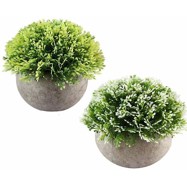 Mini Kunstige Sukkulentplanter med Potte Dekorativ Plante for Hjem, Hage, Kjøkken, Bryllup Innendørs og Utendørs