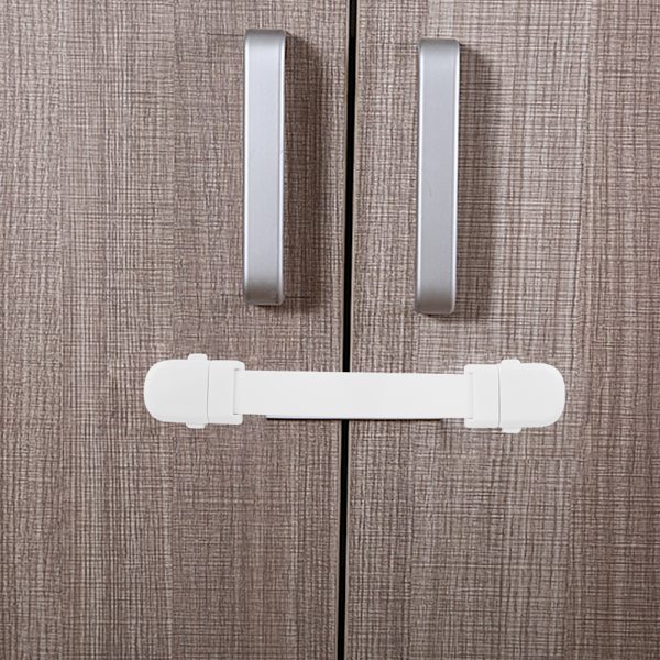 5 stk Multifunksjonell Hvit Skuff Dør Skap Stropp Lås Sikkerhetslås Barnebeskytter Hjemmebruk