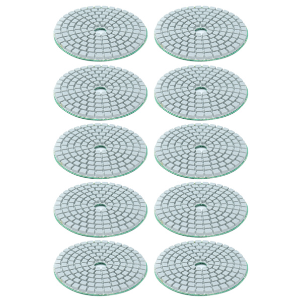 10st 3in Diamond våt poleringsdyna Mjuka slipskivor Polertillbehör för granitmarmor1000 gryn