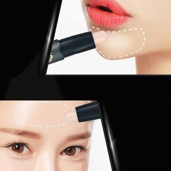 Highlighter Stick Dubbelsidig Vattentät Brightener Highlighter Smink Konturstift Typ 1