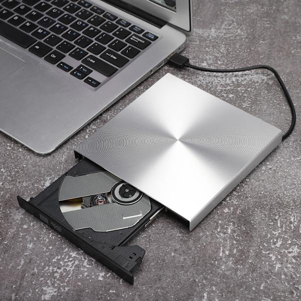 USB3.0-asema Työpöytä Kannettava Ulkoinen Optinen Asema DVD-poltin WIN98 / ME / 2000 / XPSilver Grey