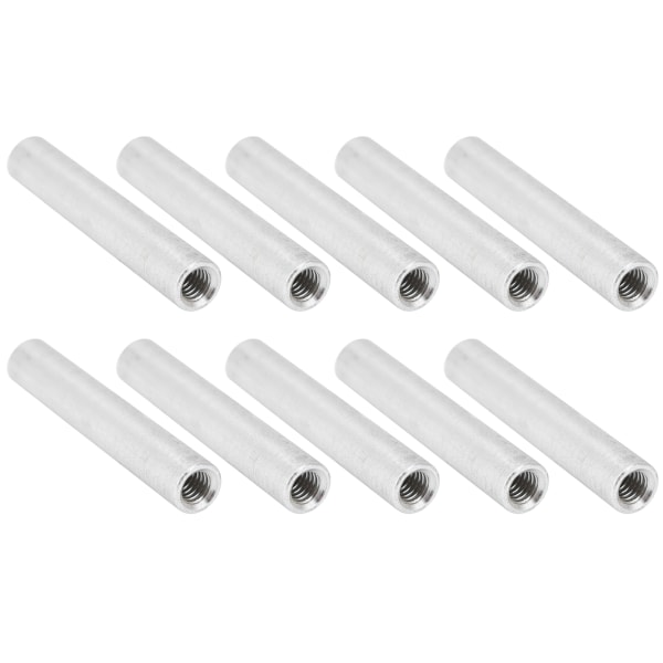 10 kpl pyöreä erotin alumiiniseos naaras kierre väli liitos pylväs sarja M4x0.7mm pitkä 46mm