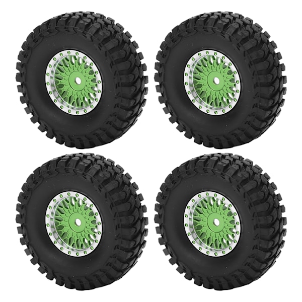 4 stk. RC-bilhjul med nav for AXIAL SCX24 AXI90081 AXI00001 AXI00002 1/24 hjulnav dekksett gull