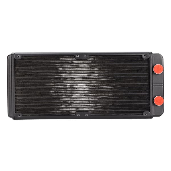 Vandkølingsradiator 18 rør 1 bar tryktest CPU vandkøler med G1/4 gevindgrænseflade til 12 cm blæsermontering