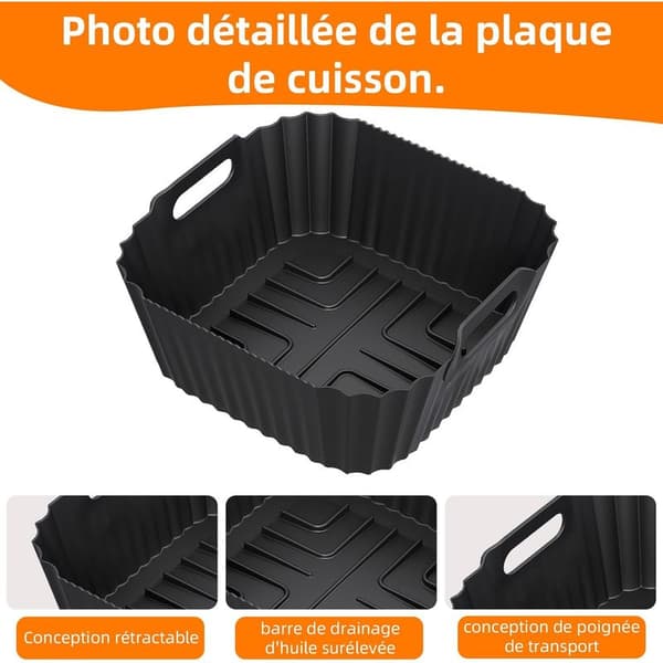 Airfryer og Philips HD9252/55 tilbehør, gjenbrukbart i stedet for bakepapir