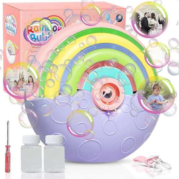 Bärbar Automatisk Bubbelmaskin för Barn - Donut Bubbelmaskin
