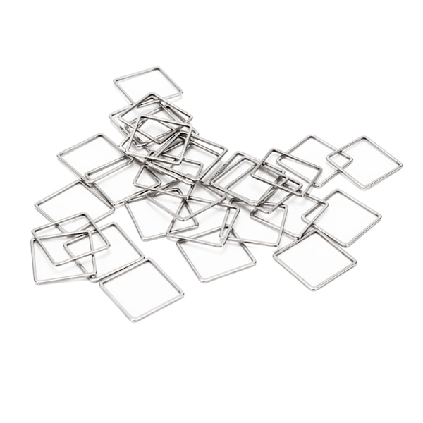 30pcs Earring Pendants Hollow Geometric Quadrate Frame Earring Connectors for DIY Earring Necklace Bracelet Craft