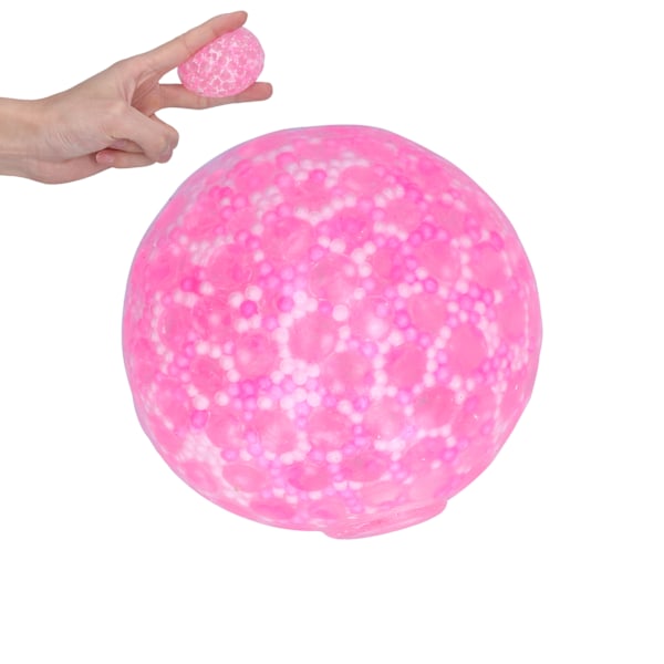 Stressboll för att lindra ångest och avkoppling - Deformationsboll för barn över 3 år - Rosa