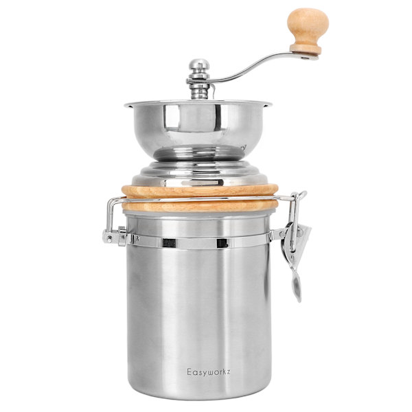 Håndkaffe kvern 304 rustfritt stål liten manuell kaffekvern for hjemmekontor