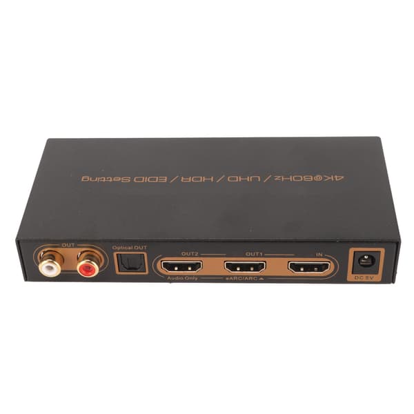 HD Multimedia Interface Ljudextraktor 4K 60Hz HDR HD Multimedia Interface EARC ARC Ljudextraktor Omvandlare 100‑240V EU-kontakt