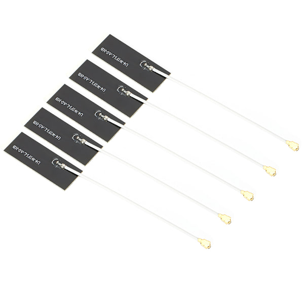 5 stk 2,4g 5G-antenne innebygd WIFI-antenne for IPEX1-grensesnitt trådløst WIFI-kort