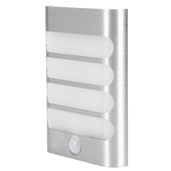 LED-bevegelsessensor nattlys USB-lading induktiv vegglampe for soverom korridor hvit