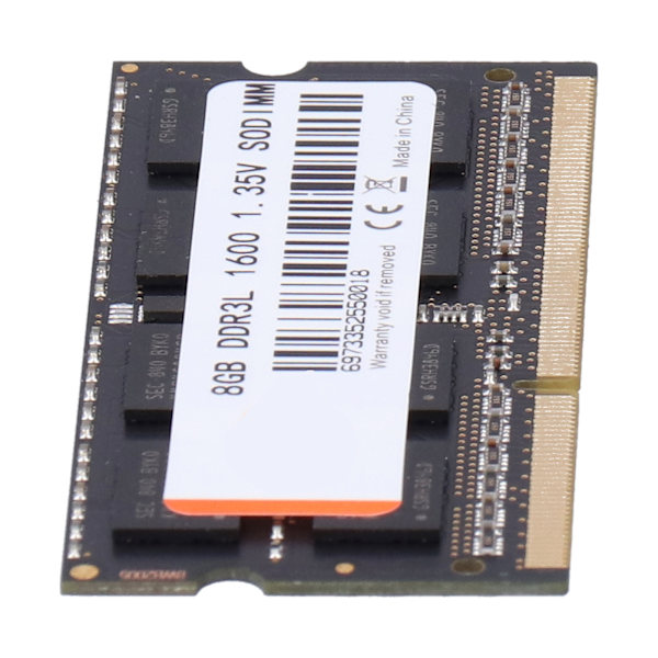 WALRAM hukommelsesmodul sort til Intel/AMD bærbar computer 1600mhz PC3L‑12800 204Pin 1.35V8GB