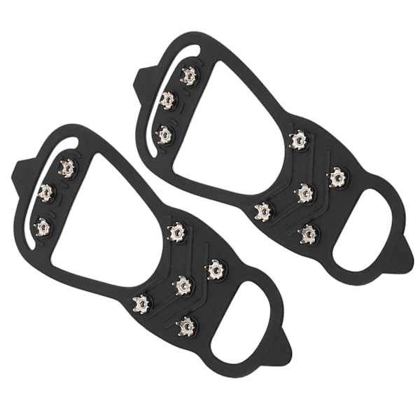 1 par 8-tandet udendørs snevandringssøm Crampons AntiSlips issko pigge dækker (L)