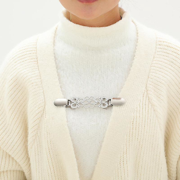 Retro Cardigan Tröja Krage Klipp för Kvinnor - Set om 3
