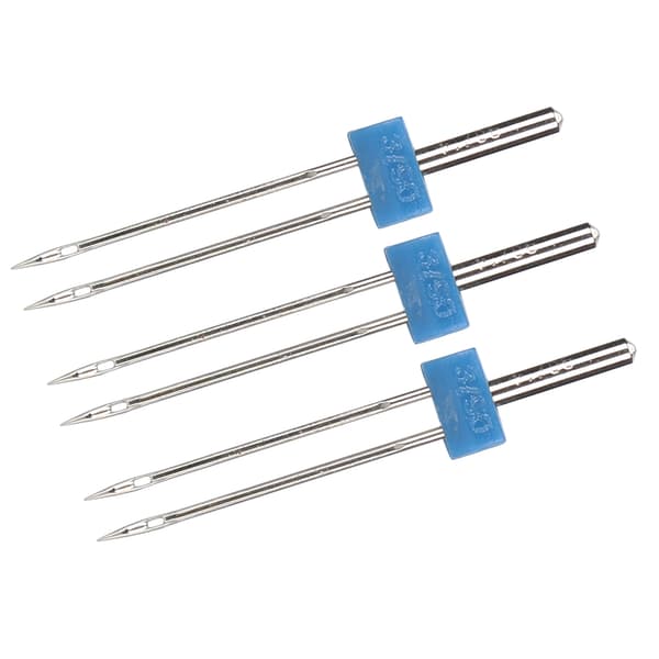 3 stk. dobbeltnåle i rustfrit stål til trådning og hækling af sting, sytilbehør 3mm-3stk/pose