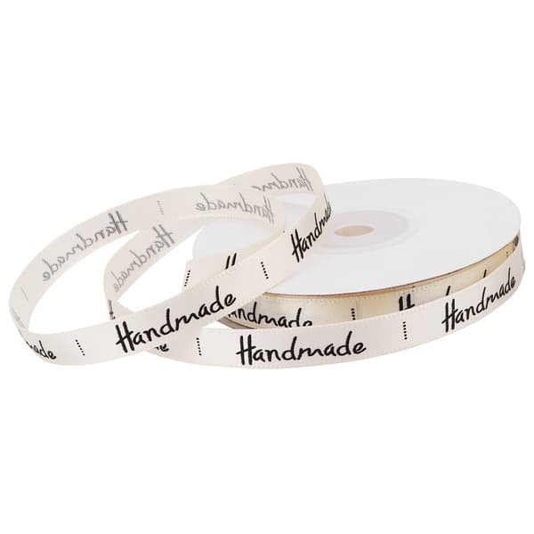 Handgjort band, satinband, presentförpackning för hem-/bröllopsdekoration (Beige)