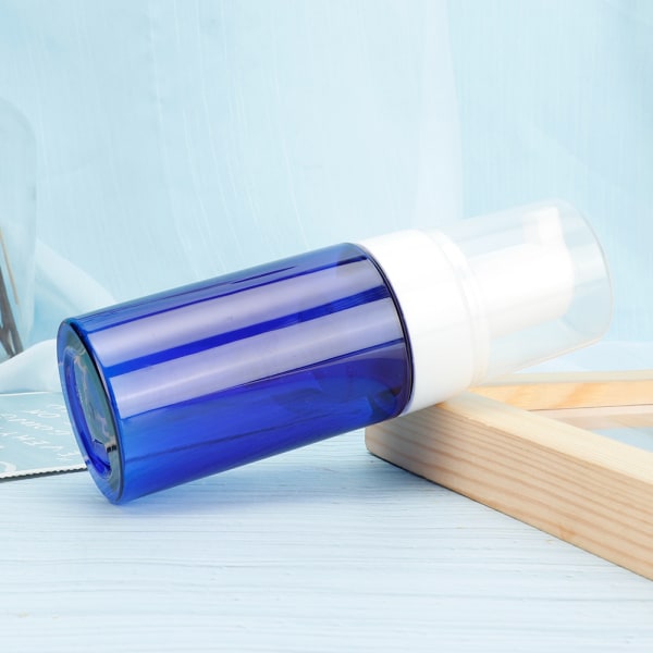 Kannettava vaahtoava tyhjä pullo uudelleentäytettävä matka-annostelija (pumppupään sininen)