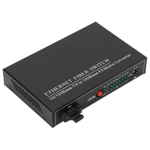 Ethernet Fiber Switch TBC‑MC3418ED20 Plug Play Stabil Robust Aluminiumlegering Computer Netværk Switches 100‑240VEU Stik