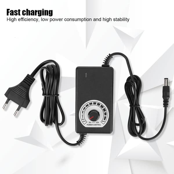 3-12V 3A Spændingsregulering Dæmpbar Strømforsyning DC Regulator Adapter til LED Lys 100-240V EU Stik