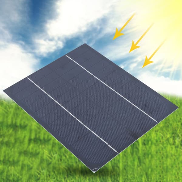 6W 12V Monokrystallinsk Silicium Solpanel Udendørs til DIY Batterilader Strømforsyning