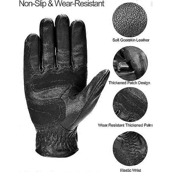 Getskin Motorcykelhandskar Herr Skydd Motorläder Hel Finger Året Runt 2XL
