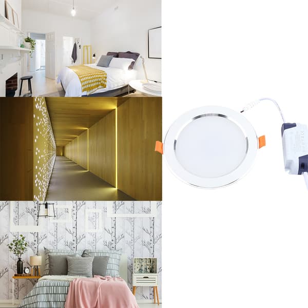 LED 7W Sensor Tak Innebygd Panellys Menneskekropp Bevegelsessensorlys AC85‑265V