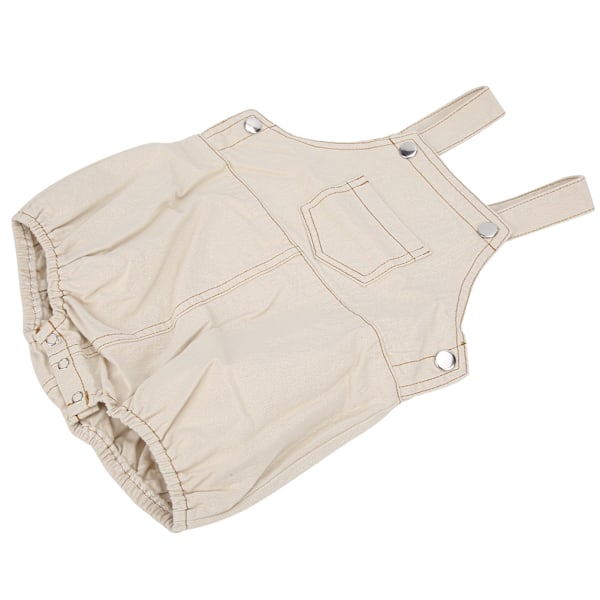 Unisex Baby Romper i Bomull, Ärmlös Jumpsuit i Ett Stycke, Kläder för 0-2 År Gamla Bebisar, Aprikos 80cm