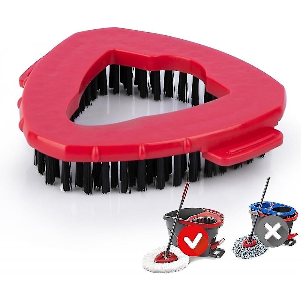 Skrubbebørste Kompatibel med O Cedar Spin Mop 1 Tank System, Trekantet Gulvskrubber Mopp Erstatningshode Base For Easy Wring Microfiber Spin Mop
