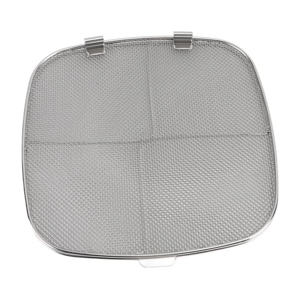 Friteuse Sprutskjerm 304 Rustfritt Stål Dobbeltdekker Frityr Sprutskjold for Oval Grillmaskin Hjemme