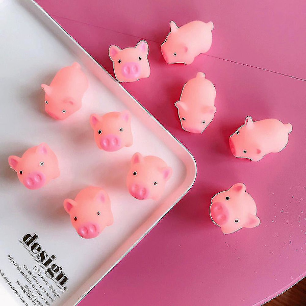 10st Pink Pig Squishy Toys - Stress relief för barn