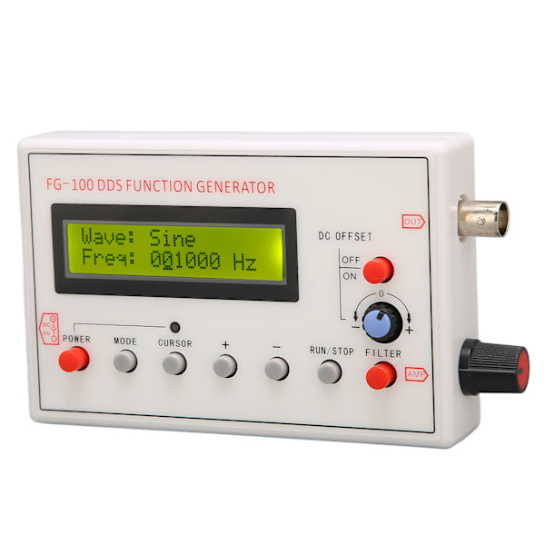 DDS funktionssignalgenerator sinustriangel fyrkantig sågtandsvågform DDS funktionssignalgenerator 1HZ till 500KHZ