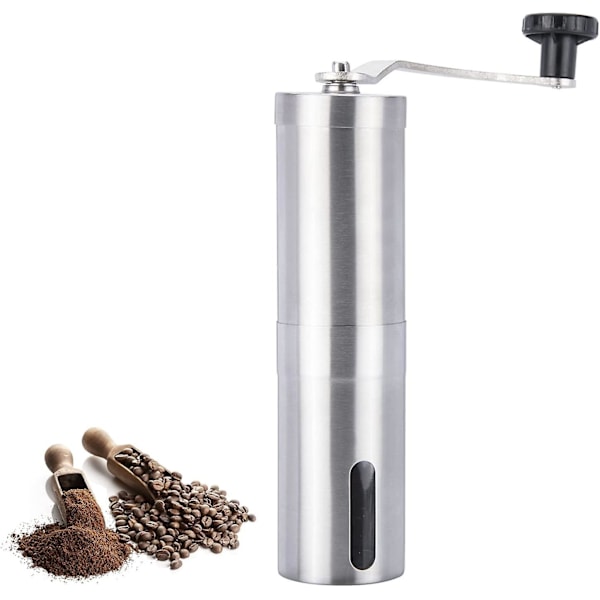 Mini Stainless Steel Manual Coffee Bean Grinder - Adjustable Setting