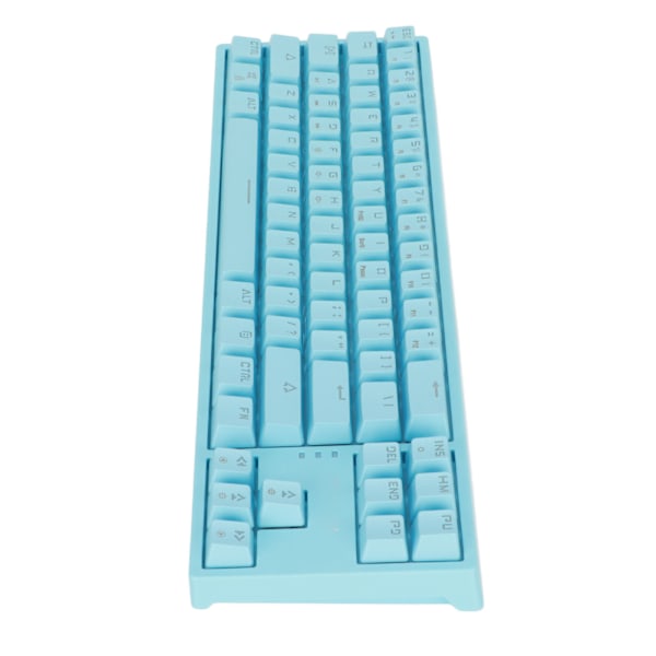 Mekanisk tangentbord 71 tangenter Blå brytare RGB-bakgrundsbelysning Sidoljusremsa Typ C Gaming tangentbord för GamingBlue