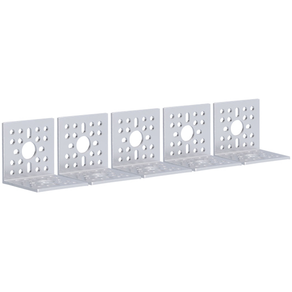 5 kpl L-muotoisia kulmia alumiiniseosta 90 asteen suorakulma 48x48mm servon kiinnitystelineet